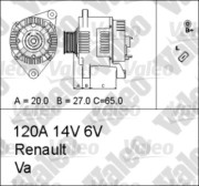 437184 generátor VALEO RE-GEN REMANUFACTURED VALEO