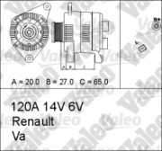 437354 generátor VALEO RE-GEN REMANUFACTURED VALEO