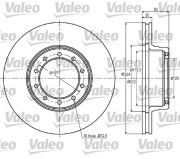 187020 VALEO brzdový kotúč 187020 VALEO