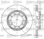 187080 Brzdový kotouč OptiDISC VALEO