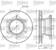 187109 VALEO brzdový kotúč 187109 VALEO