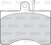 598591 VALEO sada brzdových platničiek kotúčovej brzdy 598591 VALEO