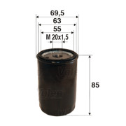586021 VALEO olejový filter 586021 VALEO
