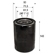 586105 VALEO olejový filter 586105 VALEO