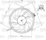 696071 VALEO ventilátor chladenia motora 696071 VALEO