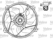 696136 VALEO ventilátor chladenia motora 696136 VALEO