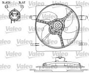 696157 VALEO ventilátor chladenia motora 696157 VALEO