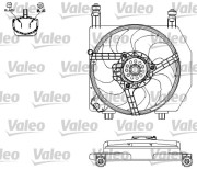 696158 VALEO ventilátor chladenia motora 696158 VALEO