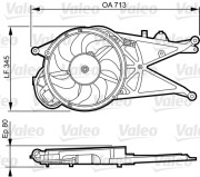 696364 VALEO ventilátor chladenia motora 696364 VALEO