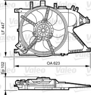 696369 VALEO ventilátor chladenia motora 696369 VALEO