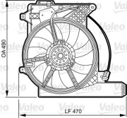 696386 VALEO drżiak ventilátora chladiča 696386 VALEO