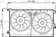 696387 VALEO drżiak ventilátora chladiča 696387 VALEO