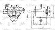 698317 VALEO elektromotor vetráka chladiča 698317 VALEO