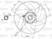 698375 VALEO ventilátor chladenia motora 698375 VALEO