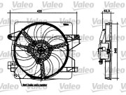 698496 VALEO ventilátor chladenia motora 698496 VALEO