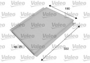 698701 Filtr, vzduch v interiéru VALEO ESSENTIAL VALEO