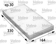 698726 Filtr, vzduch v interiéru VALEO ESSENTIAL VALEO