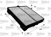 715651 Filtr, vzduch v interiéru VALEO ESSENTIAL VALEO