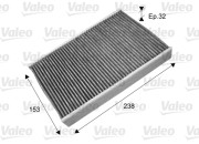 715722 Filtr, vzduch v interiéru VALEO PROTECT VALEO