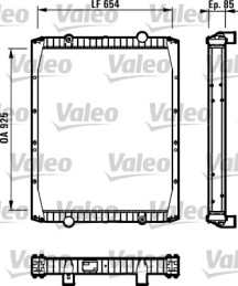 730337 VALEO chladič motora 730337 VALEO