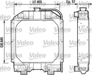 730851 VALEO chladič motora 730851 VALEO