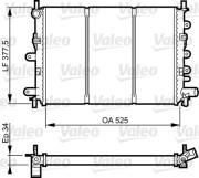 730858 Chladič, chlazení motoru VALEO