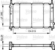 731011 VALEO chladič motora 731011 VALEO