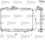 731141 VALEO chladič motora 731141 VALEO