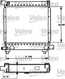 731172 VALEO chladič motora 731172 VALEO