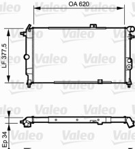 731174 VALEO chladič motora 731174 VALEO