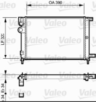 731177 VALEO chladič motora 731177 VALEO