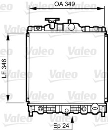 731473 VALEO chladič motora 731473 VALEO