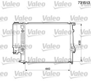 731513 Chladič, chlazení motoru VALEO