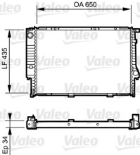 731523 VALEO chladič motora 731523 VALEO