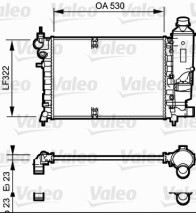 731527 VALEO chladič motora 731527 VALEO