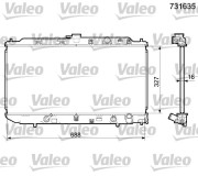 731635 VALEO chladič motora 731635 VALEO