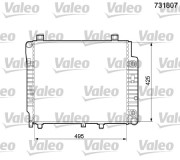 731807 VALEO chladič motora 731807 VALEO