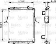 732335 VALEO chladič motora 732335 VALEO