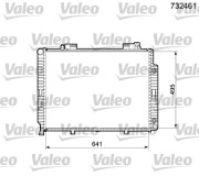 732461 VALEO chladič motora 732461 VALEO