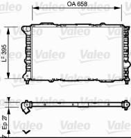 732696 VALEO chladič motora 732696 VALEO