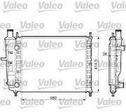 732788 Chladič, chlazení motoru VALEO