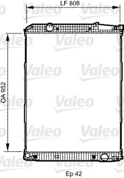 733507 chladici mrizka NEW ORIGINAL PART VALEO