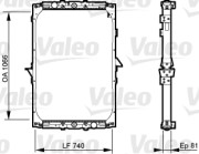 733531 VALEO chladič motora 733531 VALEO