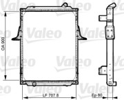 733536 VALEO chladič motora 733536 VALEO