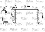 734238 Chladič, chlazení motoru VALEO