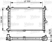 734242 VALEO chladič motora 734242 VALEO