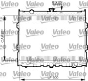 734784 Chladič, chlazení motoru VALEO