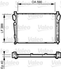 734855 VALEO chladič motora 734855 VALEO