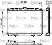 735064 VALEO chladič motora 735064 VALEO