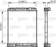 735304 VALEO chladič motora 735304 VALEO